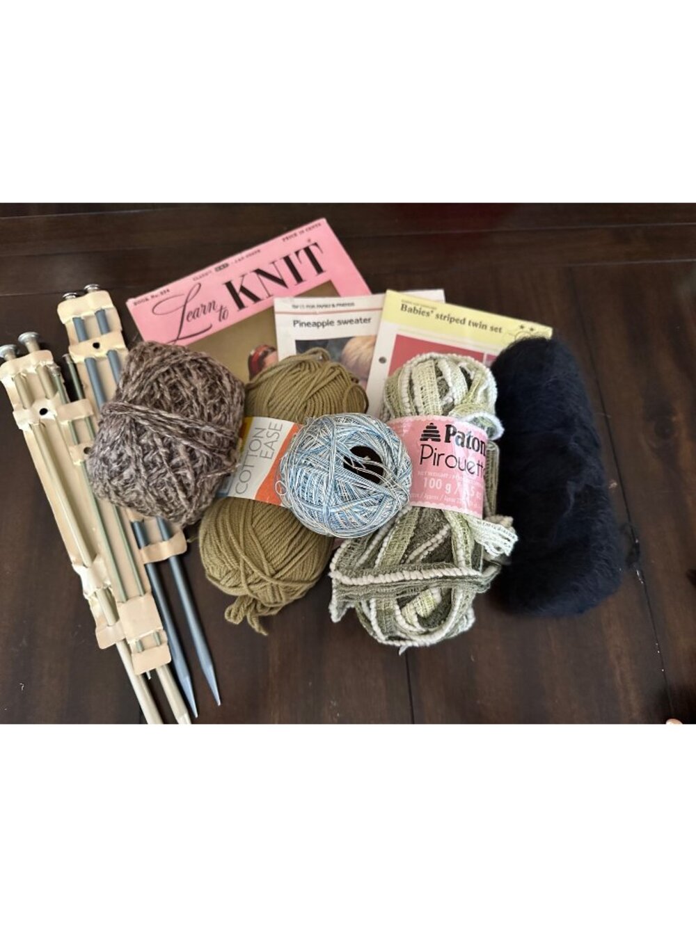 Vintage Knitting Starter Kit: Yarn Needles & Vintage Patterns For Cozy Chaos